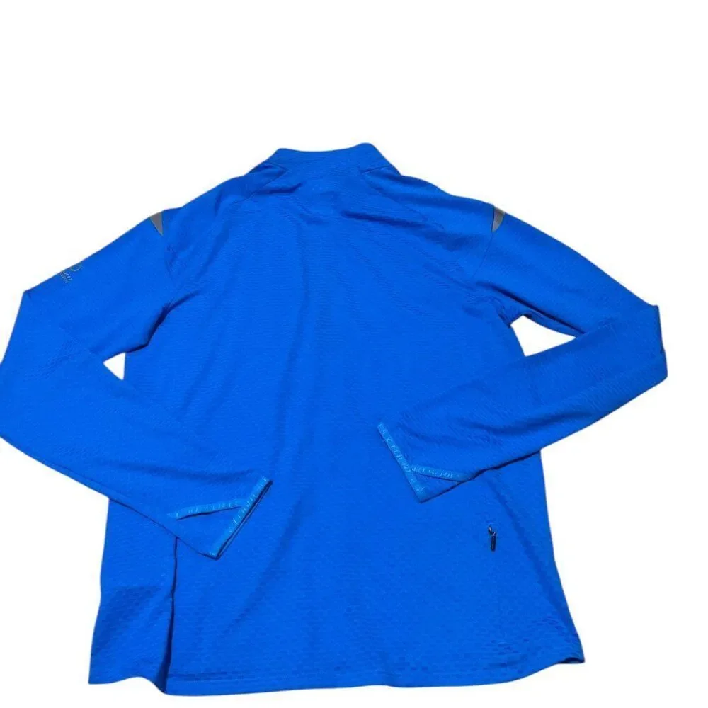 North Face Flight Series 1/2 Zip Blue Pullover Reflective Shirt Men's Sz M NWT